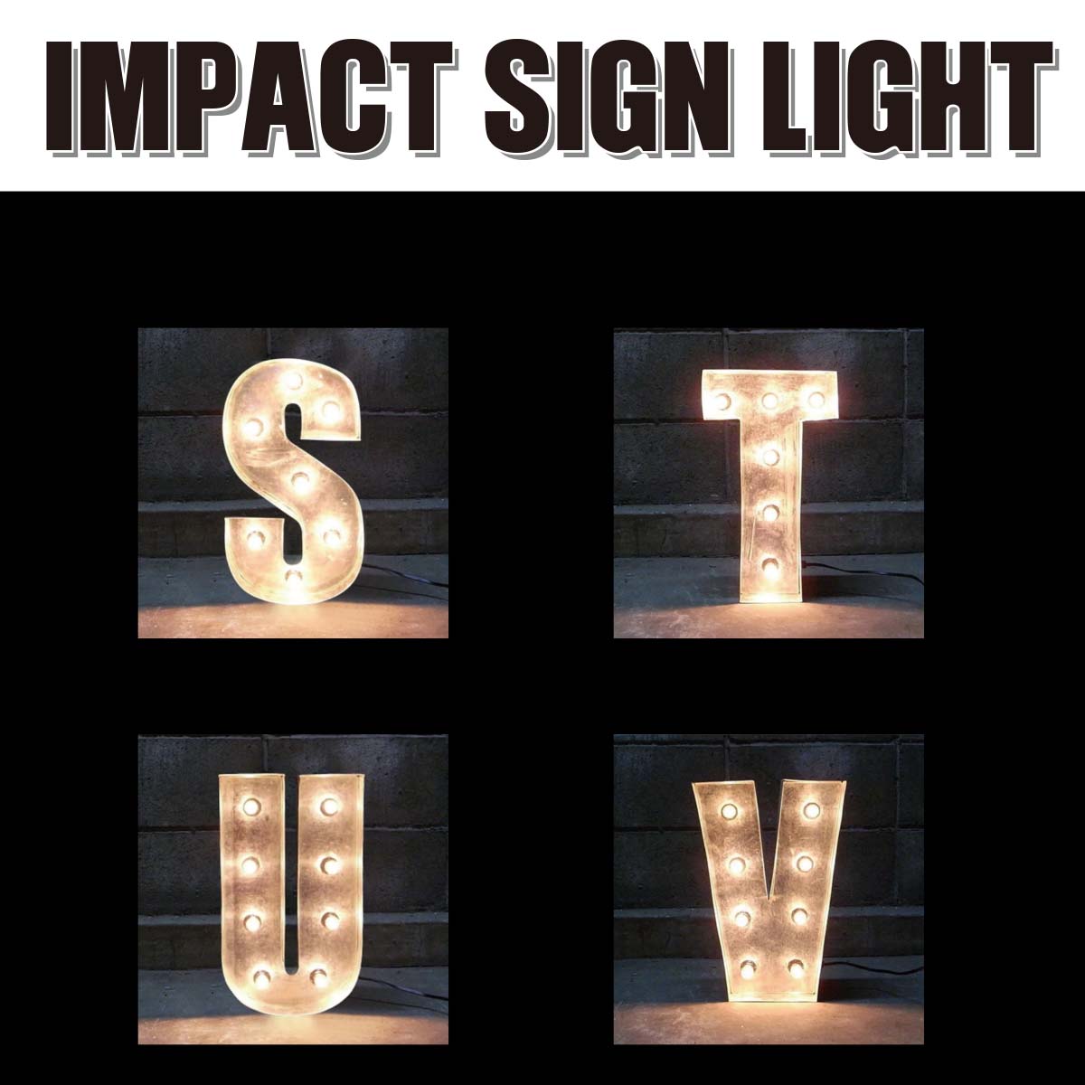 電飾看板】IMPACT SIGN LIGHT インパクトサインライト マーキーライト